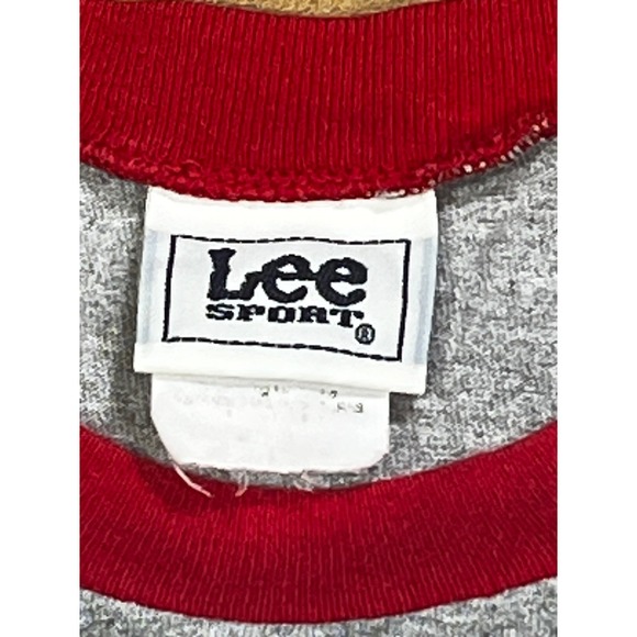 Vintage Lee Sport St Louis Cardinals Raglan Baseball T Shirt Gray Red Mens Sz Lg - Picture 7 of 9